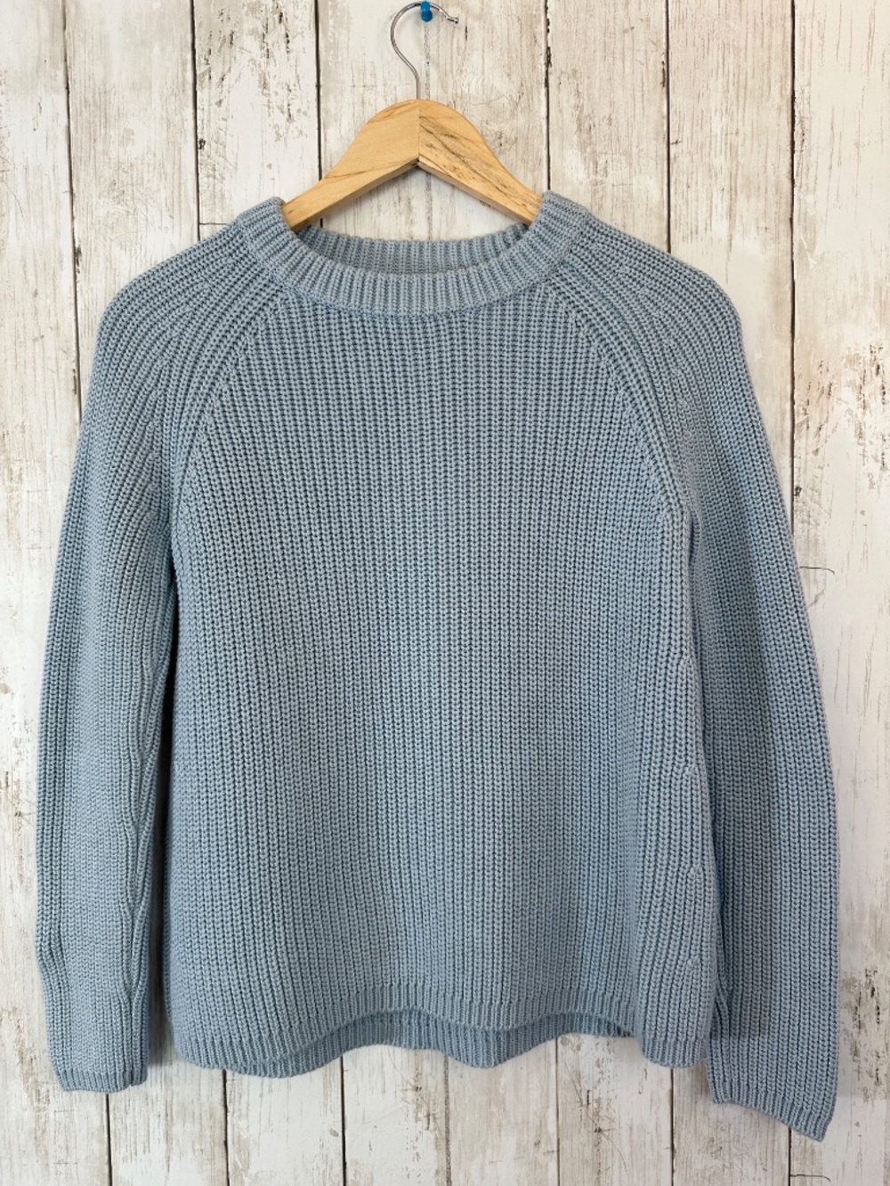 Quince Fisherman Crewneck Sweater Womens S Organic Cotton NewEngland Prep Casual